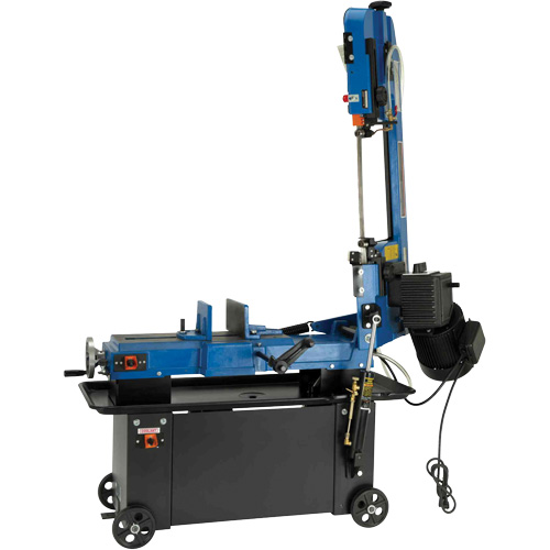 JHVG-712 Metal Bandsaw, Horizontal, 7" Round and 7" x 12" Rectangular Cutting Capacity Trail Hammer and Bolt