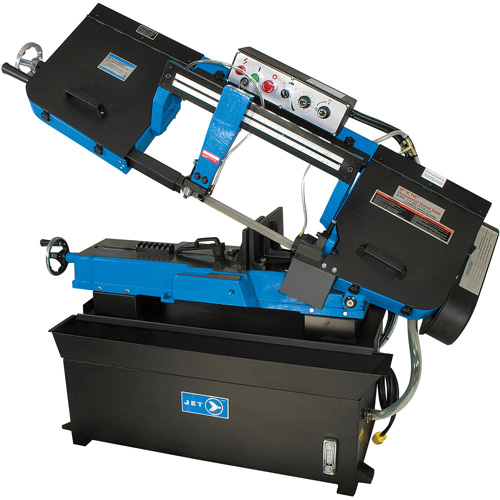 JHBS-916 Metal Bandsaw, Horizontal, 9" Round and 1-3/8" x 16" - 9" x 12" Rectangular Cutting Capacity Trail Hammer and Bolt