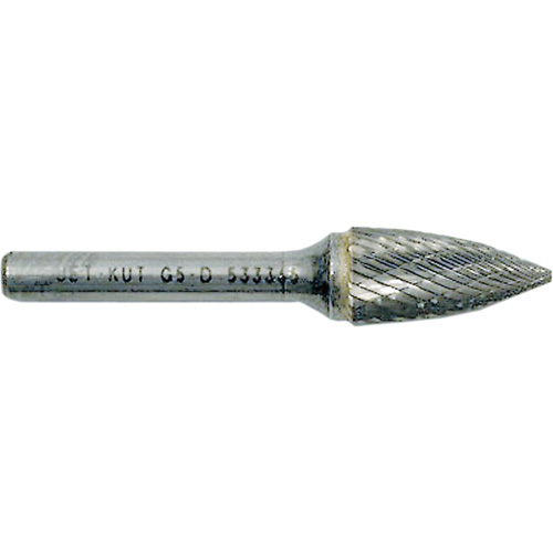 Fraise arboriforme avec extr&eacute;mit&eacute; pointue G3-D JET-KUT, 3/8" dia., 1/4" Tige, 3/4" Prof. de la coupe Trail Hammer and Bolt