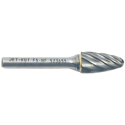 Fraise &agrave; bout rond F5-NF 1/4" pour aluminium/mat&eacute;riaux non ferreux, 1/2" dia. Trail Hammer and Bolt