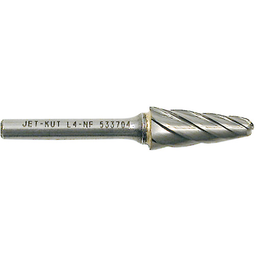 Fraise &agrave; bout conique L4-NF 1/4" pour aluminium/mat&eacute;riaux non ferreux, 1/2" dia. Trail Hammer and Bolt