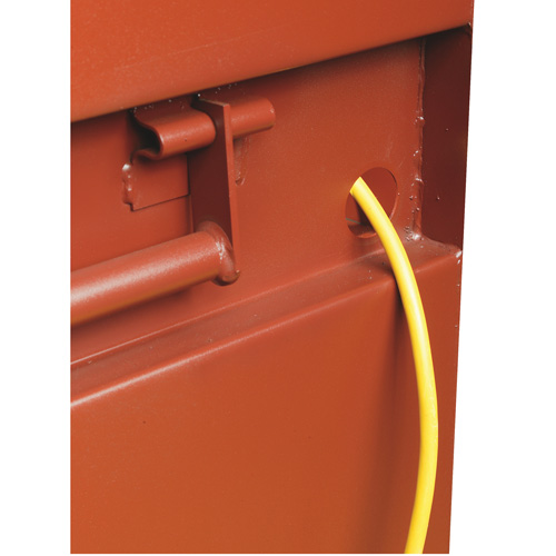 Jobsite Shelf Cabinet, Steel, 47.5 Cubic Feet, Red Trail Hammer and Bolt