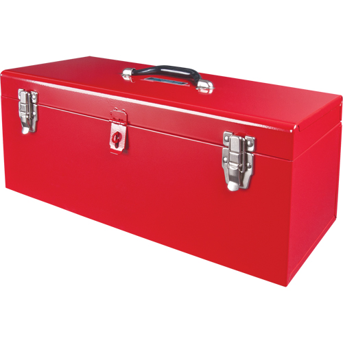Coffre &agrave; outils portatif ATB100 avec plateau en m&eacute;tal pour outils, 8-3/4" P x 21" la x 9" h, Rouge Trail Hammer and Bolt