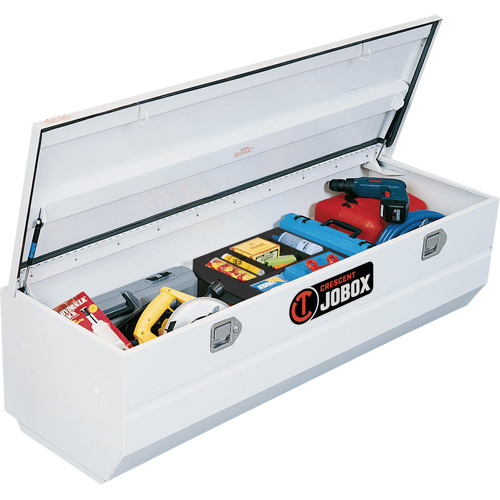 Coffre &agrave; outils robuste pour camion, 20-1/4" x 58-1/2" x 19", Acier, Beige/Noir/Bleu/Brun/Vert/Gris/Orange/Rouge/Argent/Havane/Jaune Trail Hammer and Bolt