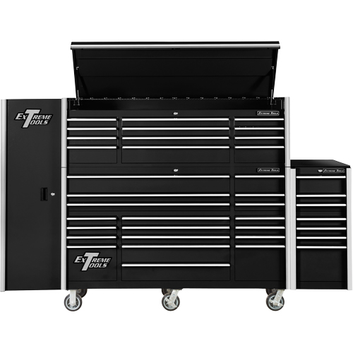 Armoire lat&eacute;rale s&eacute;rie RX, 3 tiroirs, 19" la x 25" p x 61" h, Noir Trail Hammer and Bolt