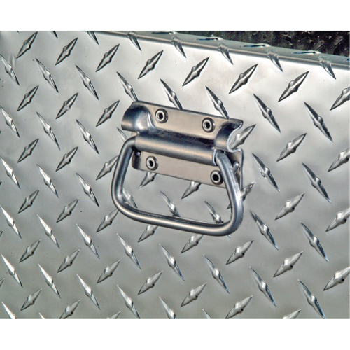 Aluminum Fuel Transfer Tank & Chest, Aluminum, 74 gal. Capacity, Silver Trail Hammer and Bolt