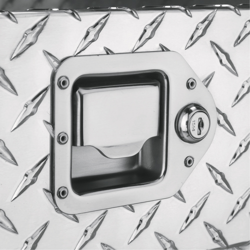 Aluminum Fuel Transfer Tank & Chest, Aluminum, 74 gal. Capacity, Silver Trail Hammer and Bolt