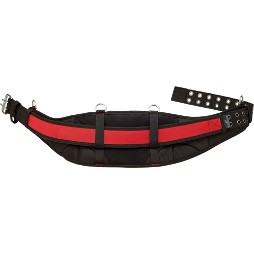 Padded Work Belt, Nylon, Black/Red Trail Hammer and Bolt