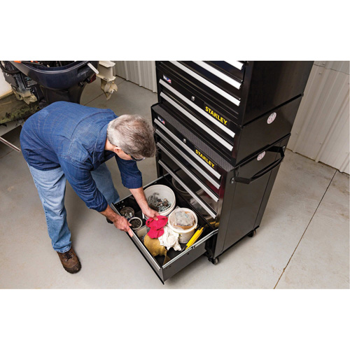 300 Series Middle Tool Chest, 26" W, 2 Drawers, Black Trail Hammer and Bolt