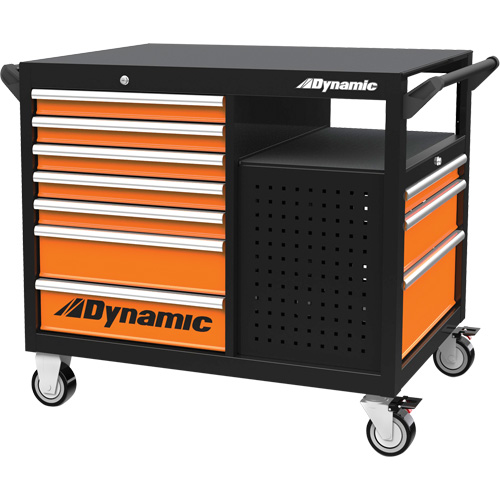 industrial Cart, 2 Tiers, 45" x 40" x 28-3/4" Trail Hammer and Bolt
