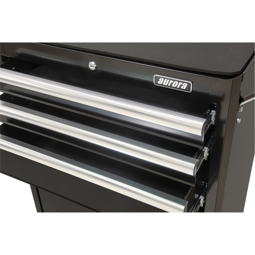 Industrial Tool Cart, 3 Drawers, 29-4/5" W x 21-1/5" D x 38-4/5" H, Black Trail Hammer and Bolt