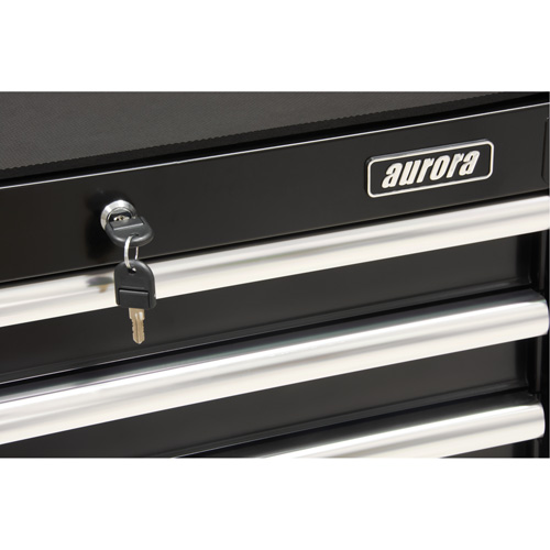 Industrial Tool Cart, 3 Drawers, 29-4/5" W x 21-1/5" D x 38-4/5" H, Black Trail Hammer and Bolt