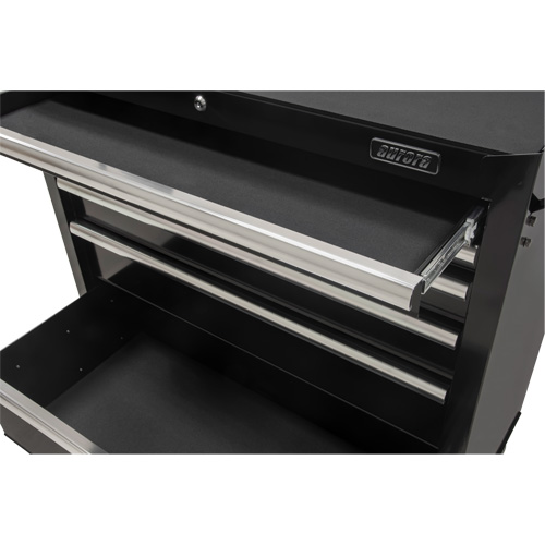Industrial Tool Cart, 6 Drawers, 39" W x 20-4/5" D x 38-1/2" H, Black Trail Hammer and Bolt