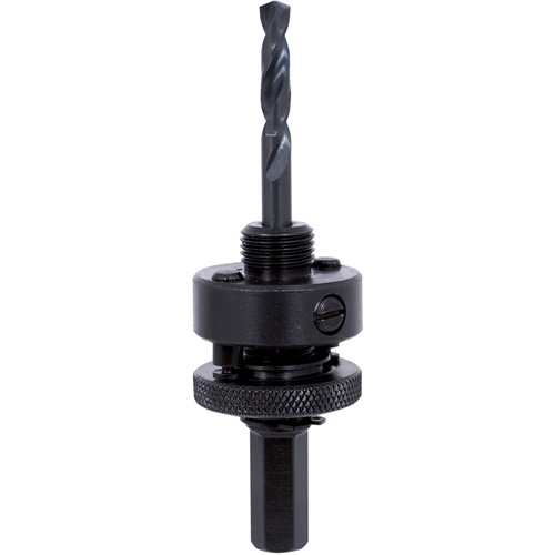 Mandrin de scie-cloche &agrave; tige hexagonale M45P, 1-1/4" - 6", 7/16" Tige Trail Hammer and Bolt