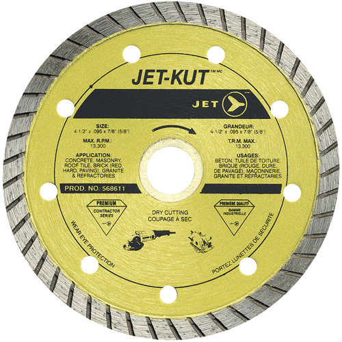 Lame diamant Turbo de premi&egrave;re qualit&eacute; JET-KUT Trail Hammer and Bolt