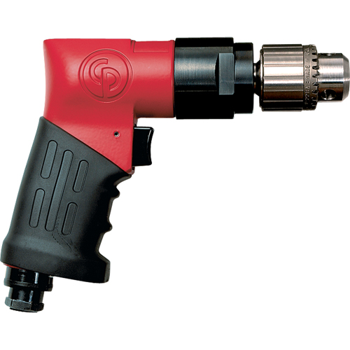 Non-Reversible Drills, 21 CFM, 1/4" NPTF, 89 dBA, 3/8" Chuck, Keyed Trail Hammer and Bolt