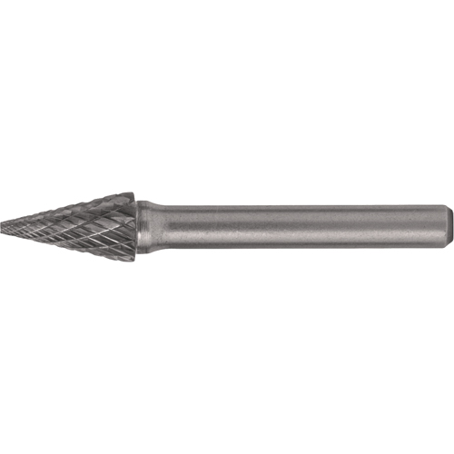 Fraises au carbure solide - Forme conique pointue CLEVELAND, SM-1, 1/4" dia., 1/4" Tige, 1/2" Prof. de la coupe Trail Hammer and Bolt