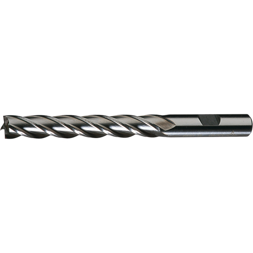 CLEVELAND Single End Centre Cutting Square End Finishers, 1/4" Dia., 4 Flutes, Cobalt Trail Hammer and Bolt