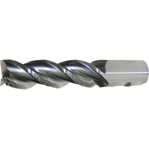 CLEVELAND PM Plus Powder Metal Single End Center Cutting Square End Finishers, 1" Dia., 3 Flutes Trail Hammer and Bolt