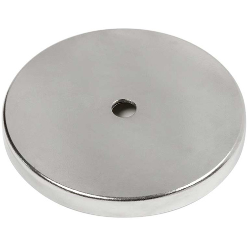 Low Profile Cup Magnets, 1-1/4" Dia., 35 lbs. Pull Trail Hammer and Bolt