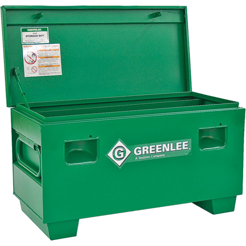 Jobsite Chest, 42" x 20" x 20", Steel, Green Trail Hammer and Bolt