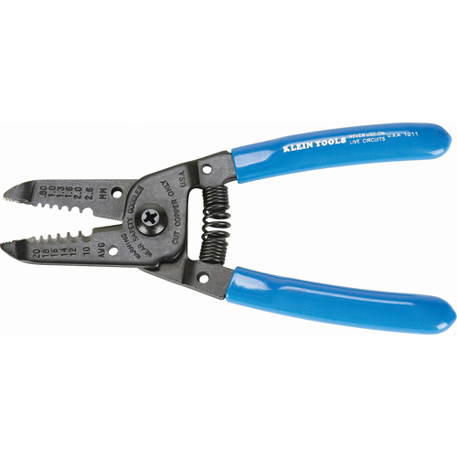 Wire Strippers/Cutters, 6-1/8" L, 10, 12, 14, 16, 18, 20 AWG Trail Hammer and Bolt