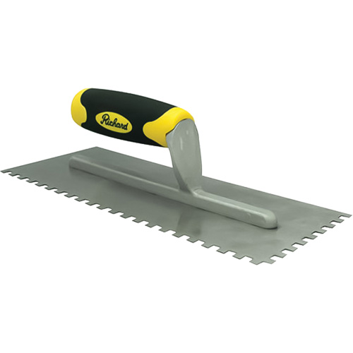 Truelles dent&eacute;es avec prise Ergo-Grip pour lapplication des adh&eacute;sifs Trail Hammer and Bolt
