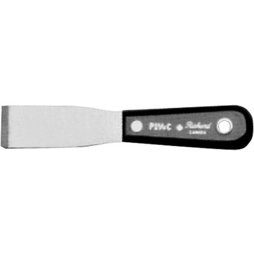 Putty Knife Chisel, Steel Blade, 1-1/4" Wide, Polypropylene Handle Trail Hammer and Bolt