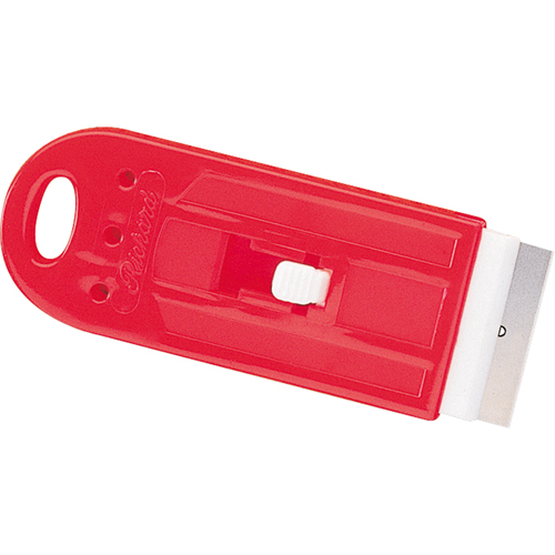 Grattoirs &agrave; lame de rasoir r&eacute;tractable, Lame Acier &agrave; haute teneur en carbone, Largeur 1-1/2", Manche Plastique Trail Hammer and Bolt