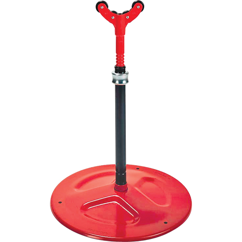 Adjustable Pipe Support #46, 59-84 cm Height Adjustment, 150 mm Max. Pipe Capacity, 2500 lbs. Max. Weight Capacity Trail Hammer and Bolt