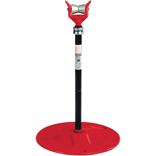 Adjustable Pipe Support #92, 81-104 cm Height Adjustment, 150 mm Max. Pipe Capacity, 2500 lbs. Max. Weight Capacity Trail Hammer and Bolt