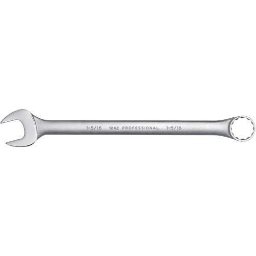 Combination Wrench, 12 Point, 1-5/16", Satin Finish Trail Hammer and Bolt
