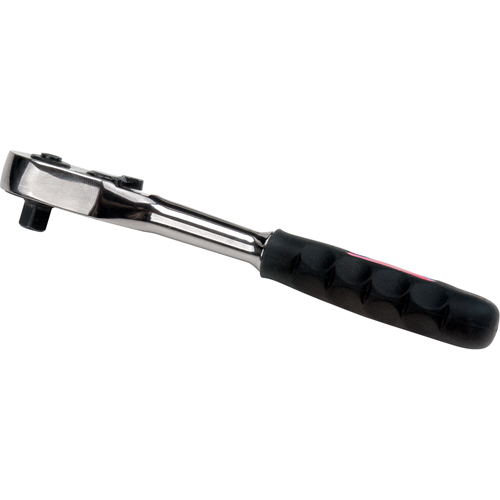 Quick-Release Rubber Grip Ratchet Wrench, 1/4" Drive, Rubber Handle Trail Hammer and Bolt