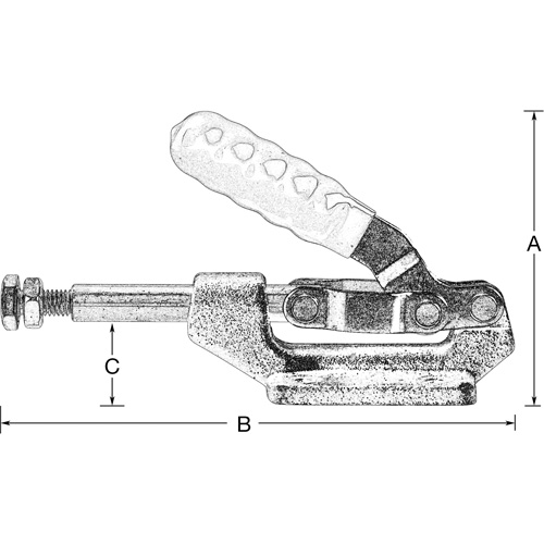 Serre-flan droit, Force de serrage de 600 lb Trail Hammer and Bolt
