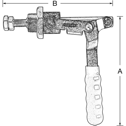 Serre-flan droit, Force de serrage de 300 lb Trail Hammer and Bolt