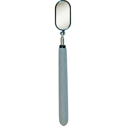 Inspection Mirror, Oval, 1-1/2" L x 1-1/4" W, Telescopic Trail Hammer and Bolt