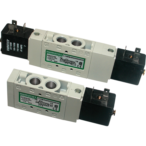 Pilot 5-Way 2-Position 4-Way Solenoid Valves, 1/8" Pipe, 150 PSI Trail Hammer and Bolt