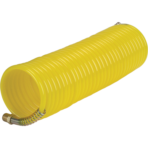Tuyaux pneumatiques en nylon spiral&eacute; a/raccords, Air, 1/4" DI x 25' lo, Nylon, 200 psi &agrave; 23°C Trail Hammer and Bolt