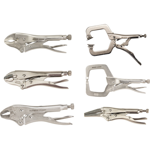 Locking Plier Set, 6 Pieces Trail Hammer and Bolt