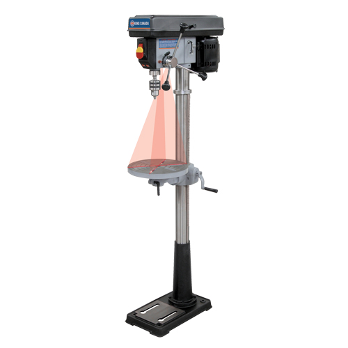 Floor Drill Presses With Laser, 13", 5/8" Chuck, 3600 RPM Trail Hammer and Bolt
