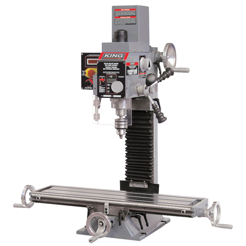 Milling Drilling Machine with Digital Readout, 2 Speeds, 5/8" Drilling Capacity Trail Hammer and Bolt