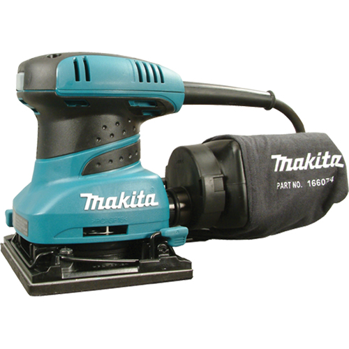 1/4 Sheet Finish Sander, 4-1/2 " x 5-1/2"/4-3/8" x 4" Sand Paper, 1.6 A, 120 V, 14,000 OPM Trail Hammer and Bolt