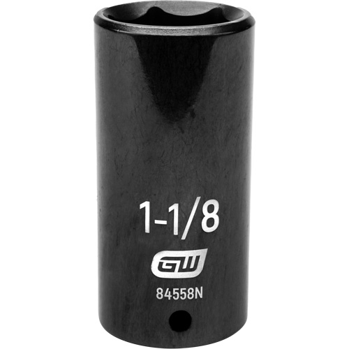 Douille SAE, Chocs, 1-1/8", Prise 1/2", 6 pans, Profond Trail Hammer and Bolt
