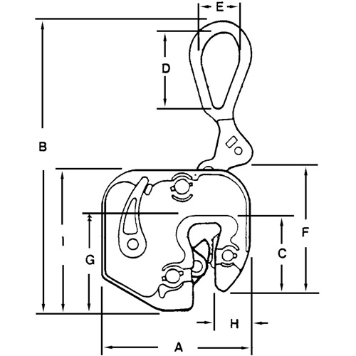 &eacute;lingue l&egrave;ve-t&ocirc;le GXL, 1000 lb (0,5 tonne), Ouverture de la m&acirc;choire de 1/16" - 5/8" Trail Hammer and Bolt