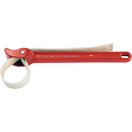 Strap Wrench #2P, 2" (50.8 mm) Pipe Capacity, 1-1/16" Strap Width, 17" Strap Length Trail Hammer and Bolt