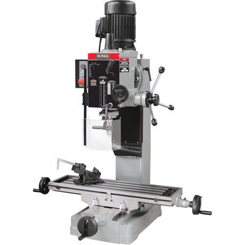 Gearhead Drilling Machine, 6 Speeds, 1-1/4" Drilling Capacity Trail Hammer and Bolt