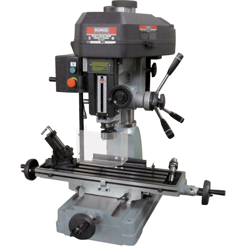 Milling Drilling Machines, 12 Speeds, 1-1/4" Drilling Capacity Trail Hammer and Bolt