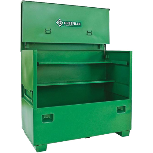 Coffre de chantier, 60" la x 30" p x 48" h, Vert Trail Hammer and Bolt