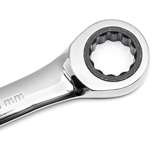 72-Tooth 12 Point Ratcheting Wrench Set, Combination, 5 Pieces, Metric Trail Hammer and Bolt
