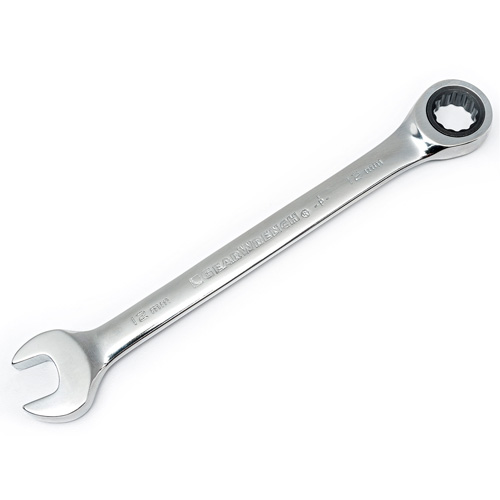 72-Tooth 12 Point Ratcheting Wrench Set, Combination, 5 Pieces, Metric Trail Hammer and Bolt